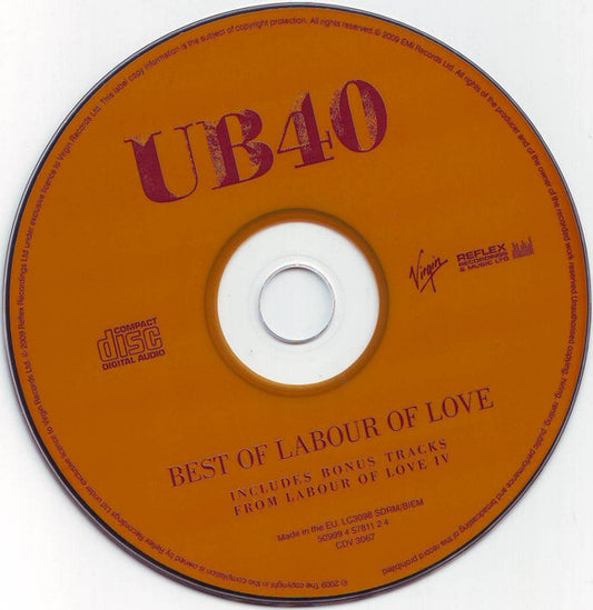 UB40 – Best Of Labour Of Love  CD , Compilation