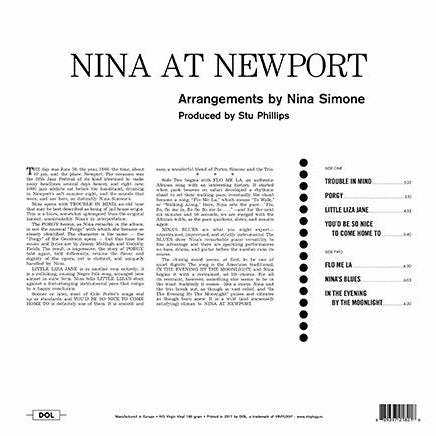 Nina Simone - Nina At Newport - Vinyle - visuel 2
