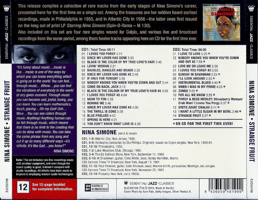 Nina Simone - Strange Fruits - 2 CD - visuel 3