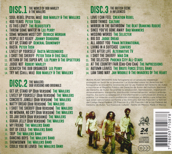 Bob Marley & The Wailers 3 X CD - Les nombreux visages de Bob Marley.1shopi