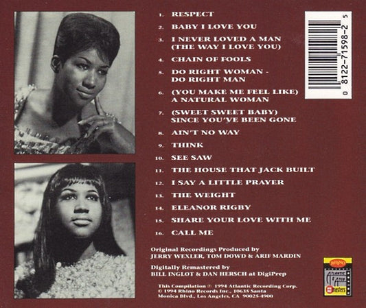 Aretha Franklin - The Very Best Of Aretha Franklin, Vol. 1 - CD - visuel 2