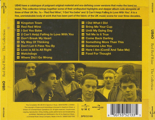UB40 ‎– Red Red Wine (The Collection) 2 x CD   Classic Albums