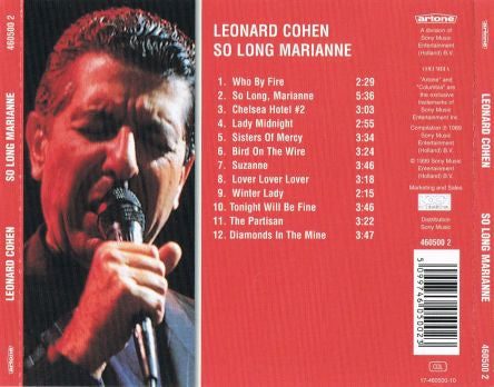 Leonard Cohen - So Long Marianne - CD - visuel 3