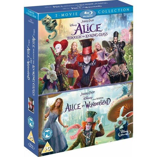 Alice au pays des merveilles - Collection 2 films (2010-2016) - Coffret Blu-ray - Zone A + Zone B - vue 3